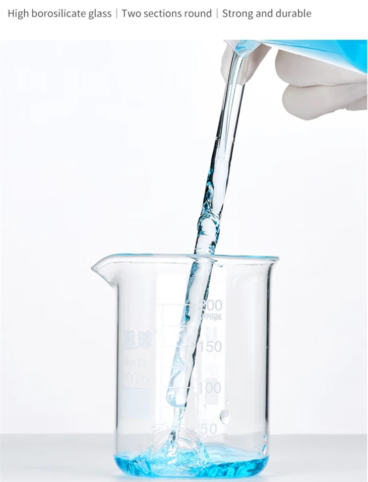 High Borosilicate Labs Multiple Glass Stirrer Rods With Rounded Ends On Both Sides
